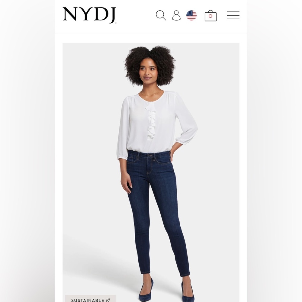 NYDJ Ami skinny jeans size 10
